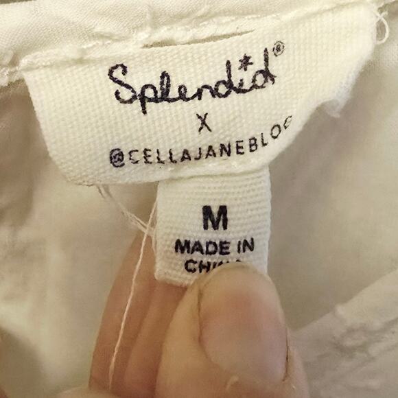 Splendid x Cella Jane Eyelet Tiered Cottagecore Dress - Picture 5 of 6